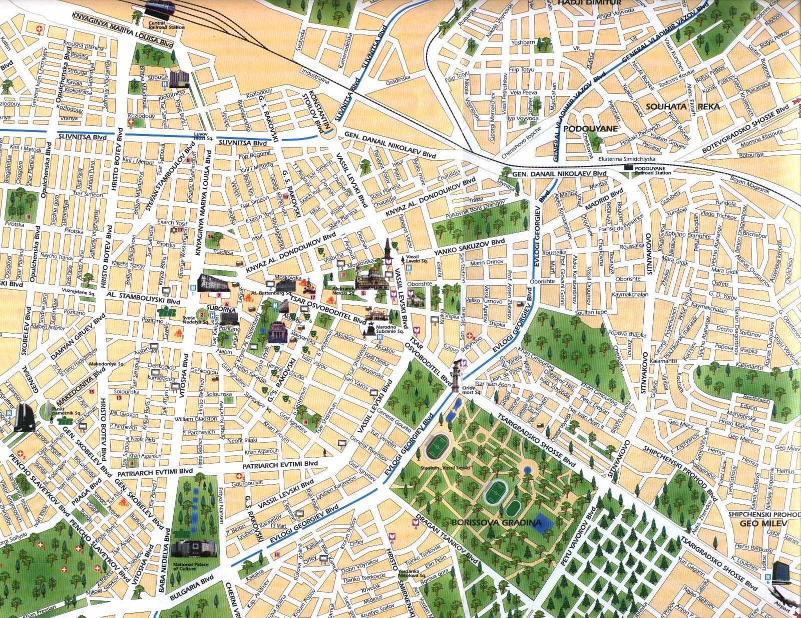 Sofia City Map